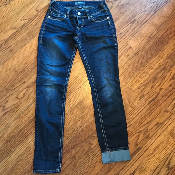 Silver Jeans Denim - Silver dark wash skinny jeans
